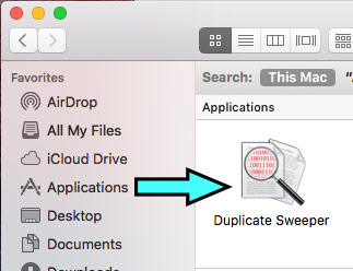 L'icône de Duplicate Sweeper