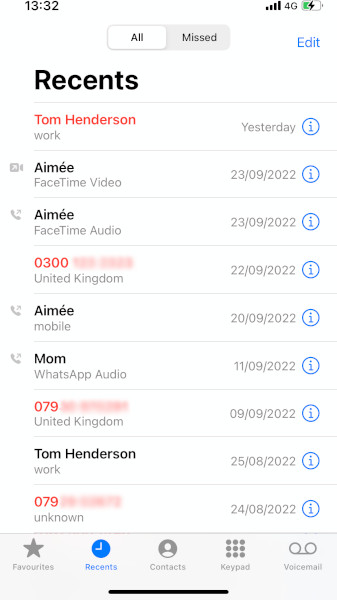 Comment vérifier l’historique des appels sur l’iPhone