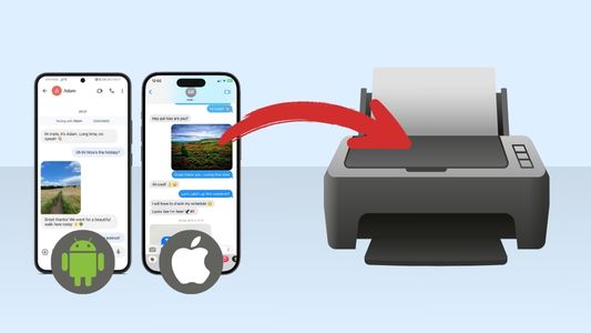 Imprimer des conversations SMS | iPhone et Android