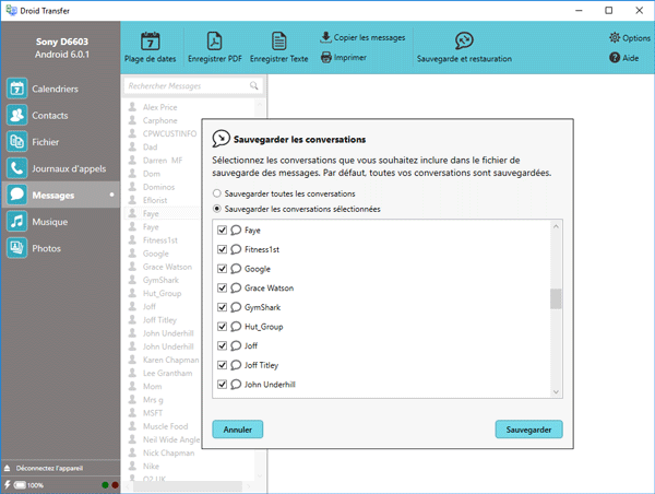 Restore Messages to Android