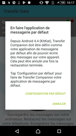 Restore Messages to Android