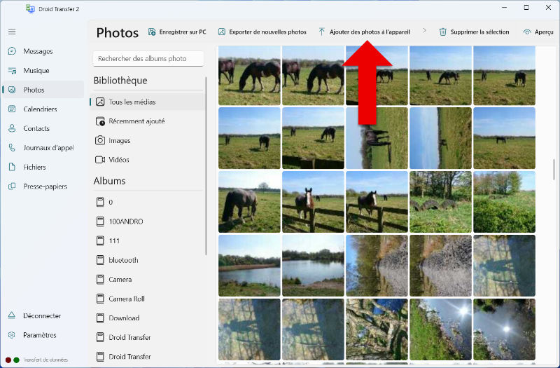 Comment transférer des photos d’un PC vers Android