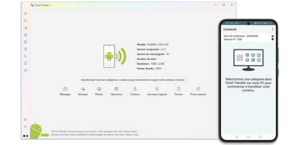 Enregistrez et imprimez des messages sur votre téléphone Android