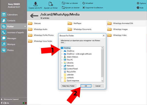 copia whatsapp a pc