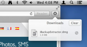 Démarrer le programme d'installation de iBackup Extractor.
