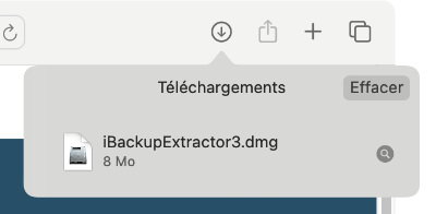 Démarrer le programme d'installation de iBackup Extractor.