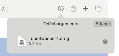 Démarrer le programme d'installation de Tune Sweeper.