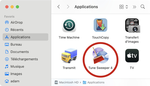 L'icône de Tune Sweeper