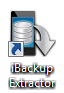 L'icône de iBackup Extractor situé sur votre bureau.