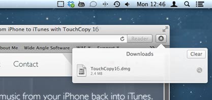 Démarrer le programme d'installation de TouchCopy.