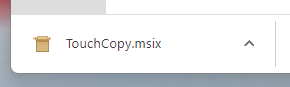 Lancez le programme d'installation de TouchCopy depuis votre navigateur