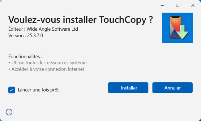 TouchCopy installer