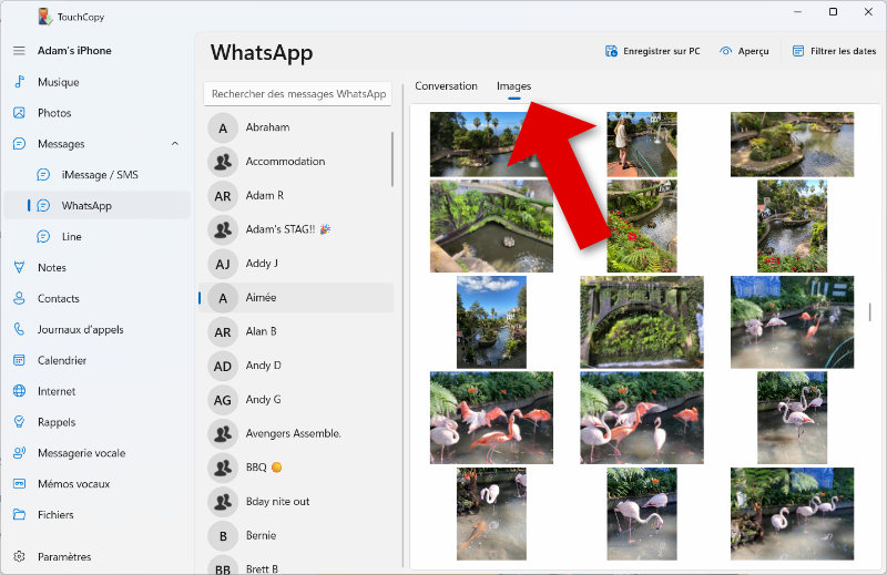 Comment enregistrer les photos depuis les messages iPhone