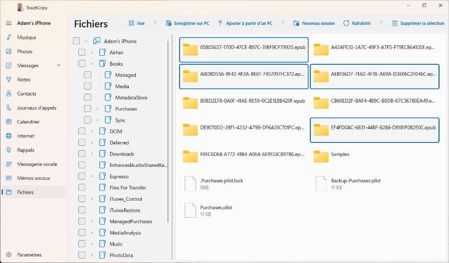 Comment copier des livres d’un iPhone vers un ordinateur
