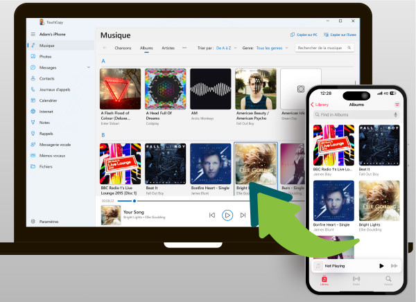 Copier la musique de l’iPhone vers l’ordinateur avec TouchCopy