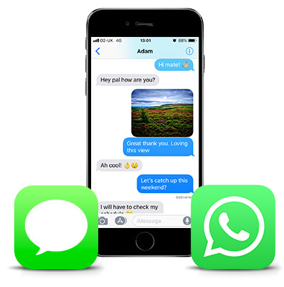 Sauvegardes les messages texte du iPhone, WhatsApp et iMessage