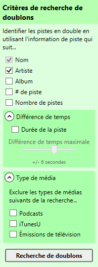 Chose preferences to select duplicates automatically